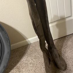 Thigh High Suede Boots 