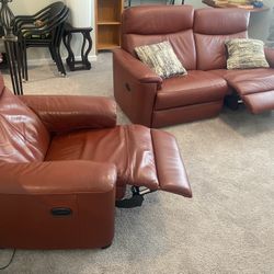 Red Recliner Set 