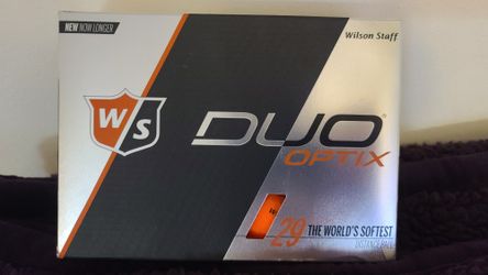 Golf Balls Wilson Staff Duo Optix Orange 12 Pack