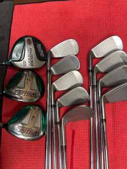 Complete golf club for man right hand (Tour Edge iron set (golf pride new grip) with putter and Nike golf bag