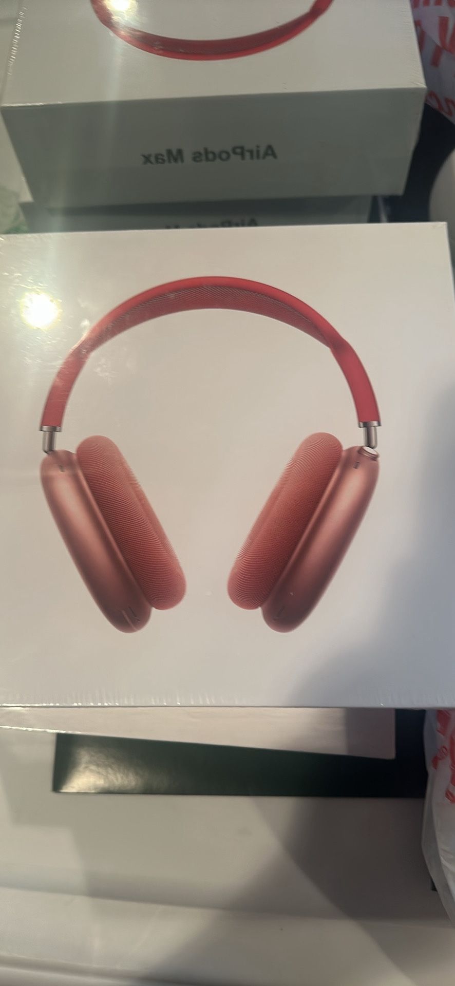 Red airpod maxes