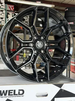 22" 24" FORGESTAR ALL BLACK RIMS 6 LUG WE OFFER PAYMENT OPTION