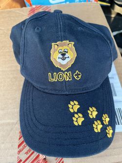 Boy Scout Cub Scout Lion Rank Uniform Cap Hat, Adjustable