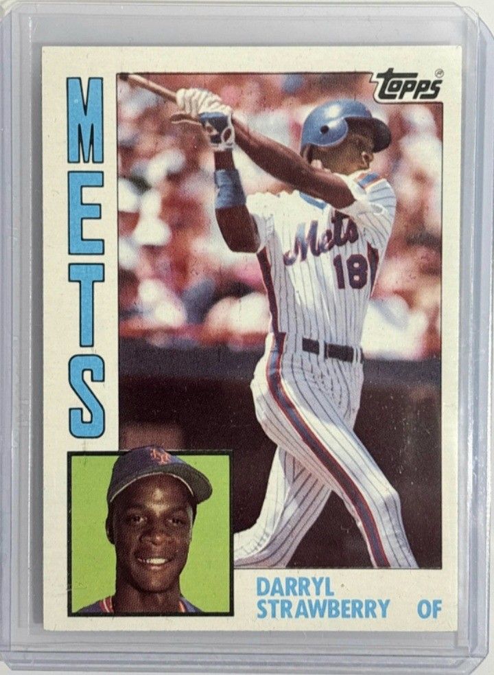 Super Nice Darryl Strawberry Rookie Card # 182 Near Mint Or Better Condition