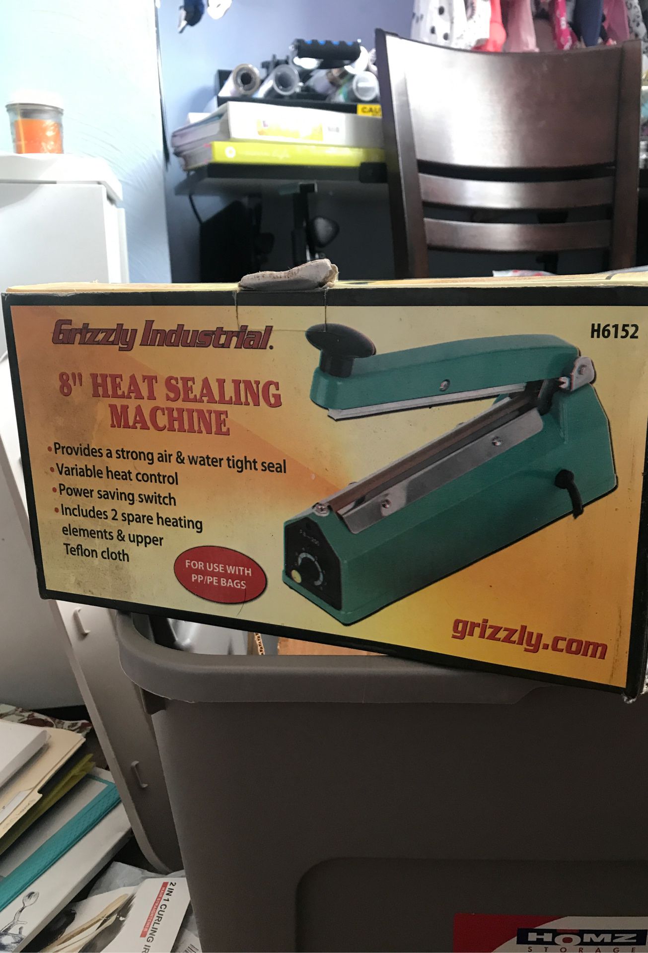 Grizzly industrial 8” Heat Sealing Machine