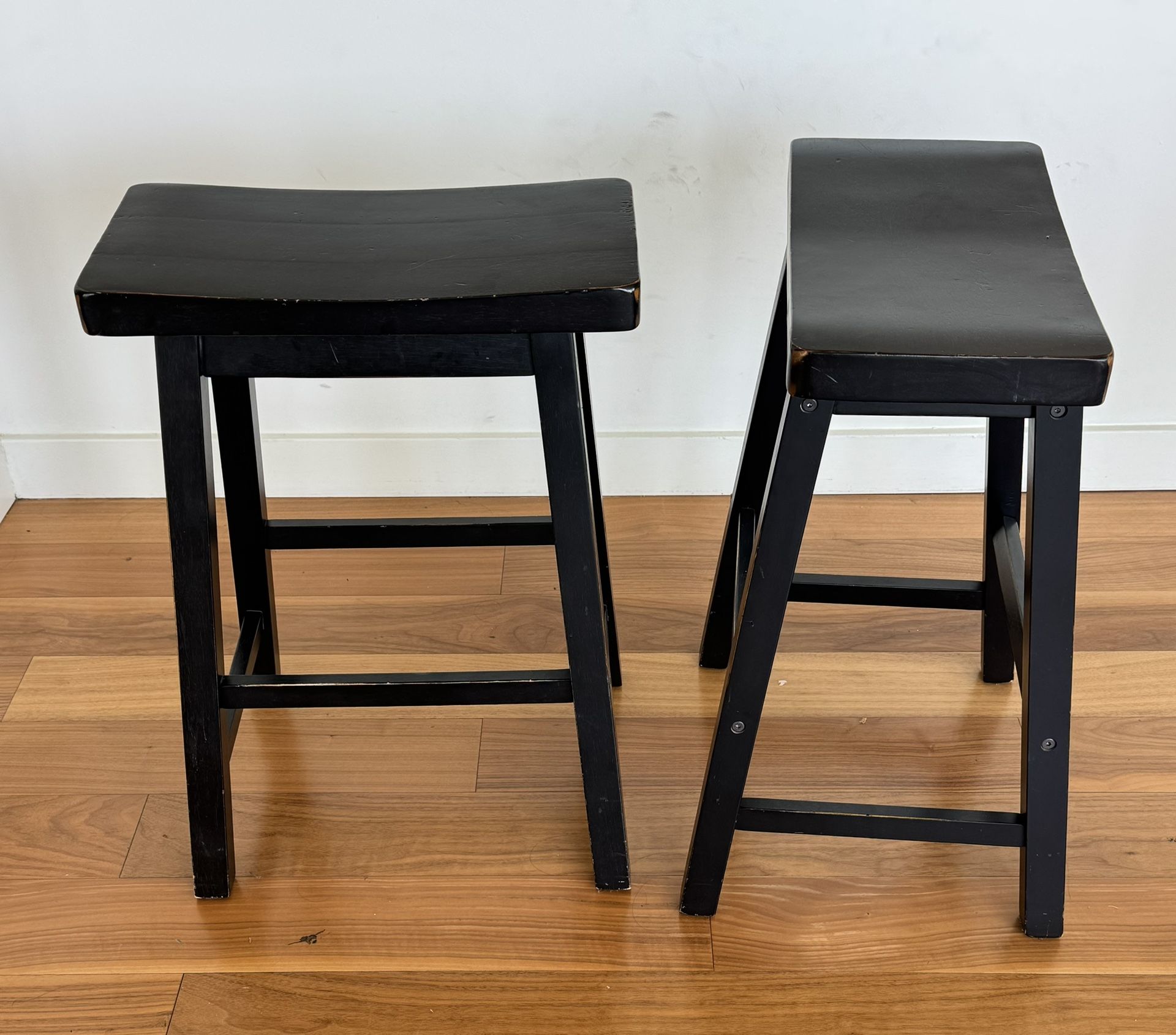 Black Distressed Bar Stools