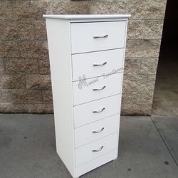 White Tall Bedroom Dresser!