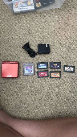 Gameboy Advance SP & Games & Charger