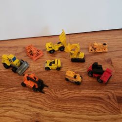 Update (+now 9) Vtg  Construction Vehicles- Hot Wheels/HK, Tomica & Matchbox