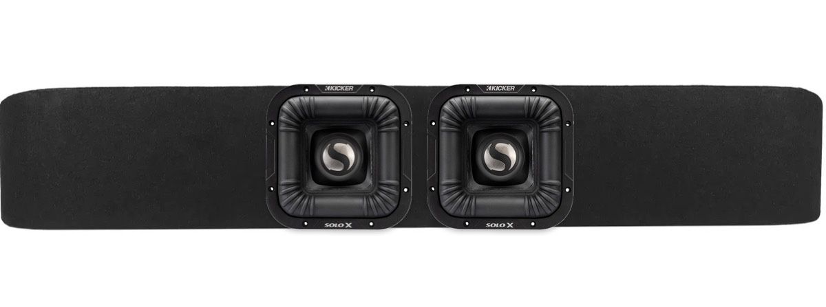 FORD F150 CHEVY SILVERADO GMC SIERRA Ported Box 2 Kicker Solo X 8” Subwoofers