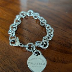 Tiffany And Co. Heart Bracelet 7.25"