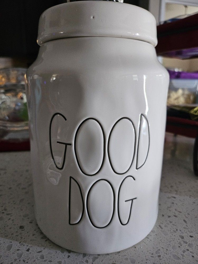 Good Dog Ceramic Treat Jar