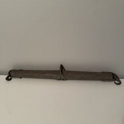 Antique 28” Singletree | Original Grey Paint | Industrial Farmhouse Light Fixture Beam / Pot