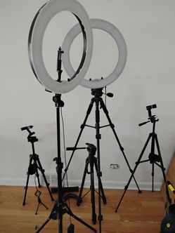 Ring Lights with Tripod Stands Bundle