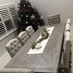 Formal Dining Table Set With 8 Chairs
