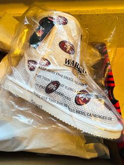 San Francisco 49ers White Rhinestone High-Top Sneakers
