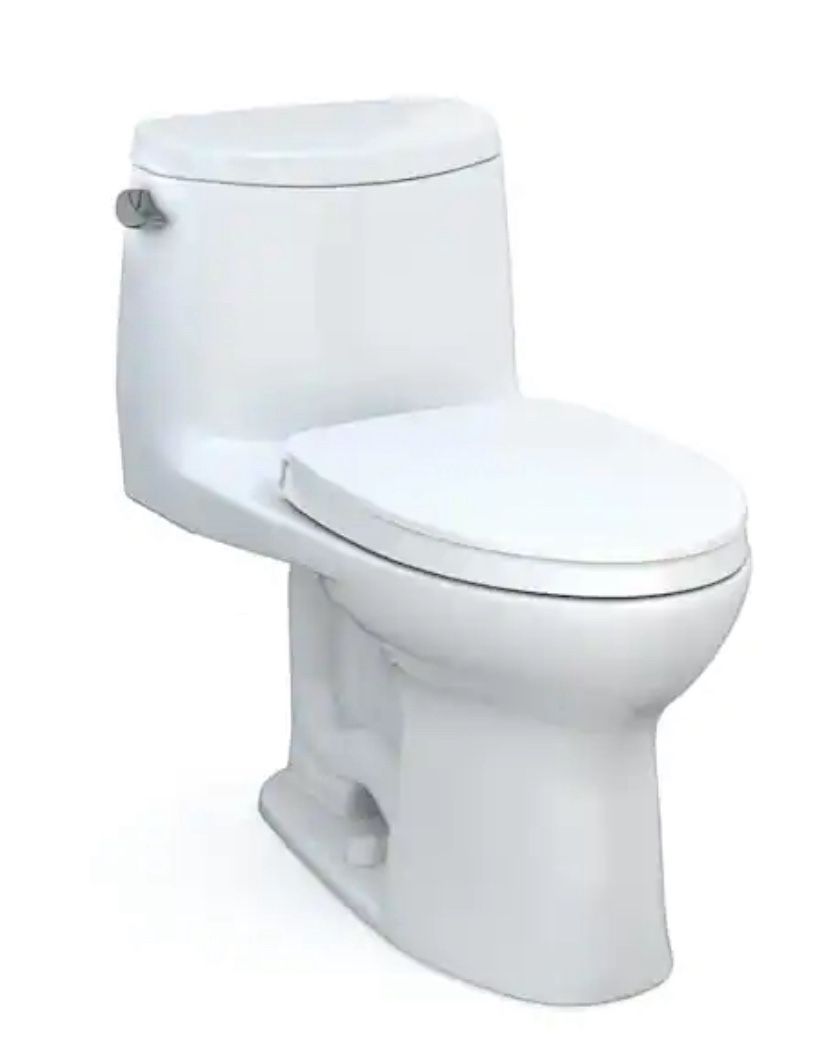 TOTO UltraMax II 12 in. Rough In One-Piece 1.28 GPF Single Flush Elongated Toilet in Cotton White