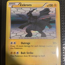 Rare Zekrom Promo Card From Black And White Base Set