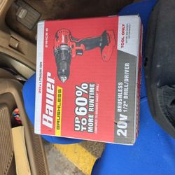 Bauer 20V Cordless, 1/2 in. Drill/Driver Kit with 1.5 Ah with battery and charger