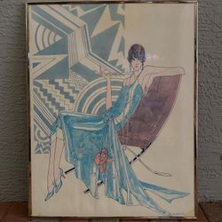 Vintage Art Deco Vogue Fashion Design Print Betty Brader-Ashley