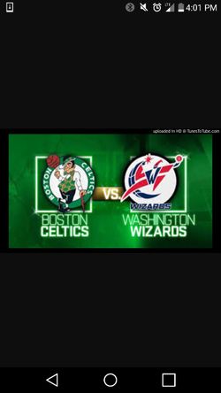 Wizards vs Celtics Upper level tickets