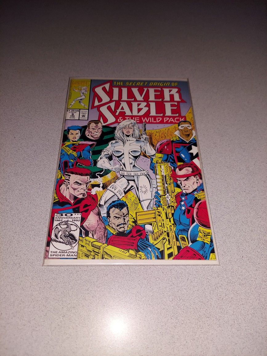 1993 SILVER SABLE & THE WILD PACK #9 COMIC BAGGED AND BOARDED