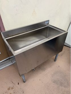 Krowne Commercial Stainless Steel Ice Bin / Underbar Sink – NSF Certified