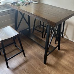 Wood Kitchen Table with Chairs 