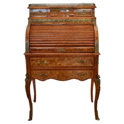Antique Louis XV Style Roll Top Ladies Desk 1890’s