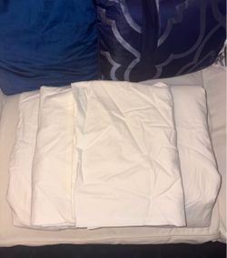 100% Washed Cotton Duvet Cover Set, Oversized Queen, 3-PC , 8 Corner Ties