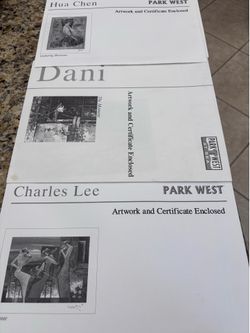 Park West Artwork- 6 prints total ( 2 duplicates)