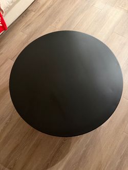 3ft Black Round Table