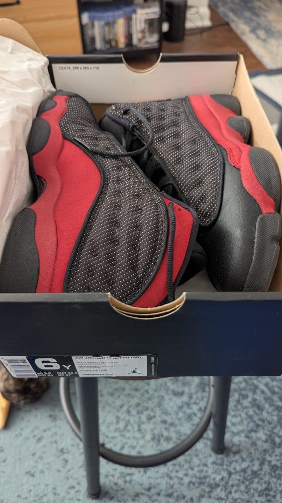Jordan Retro 13 Bred Size 6