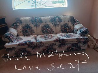 Couch and matching love seat