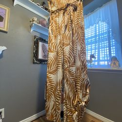 Brown Palm Leaf Jumper 