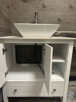 Bathroom Vanity with Sink and Faucet