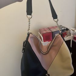 Victoria's Secret boho bag new blush colorblock 