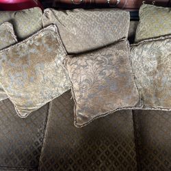 Tan Microfiber Sofa Set – Budget-Friendly & Cozy