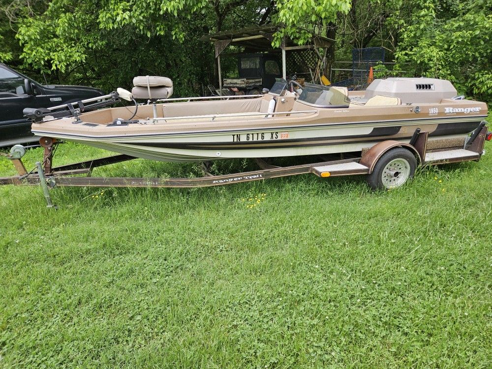 1979 Ranger Bass Boat with matching trailer 18 foot length