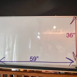 EMMA + OLIVER 5' W x 3' H Magnetic Dry Erase Marker Board