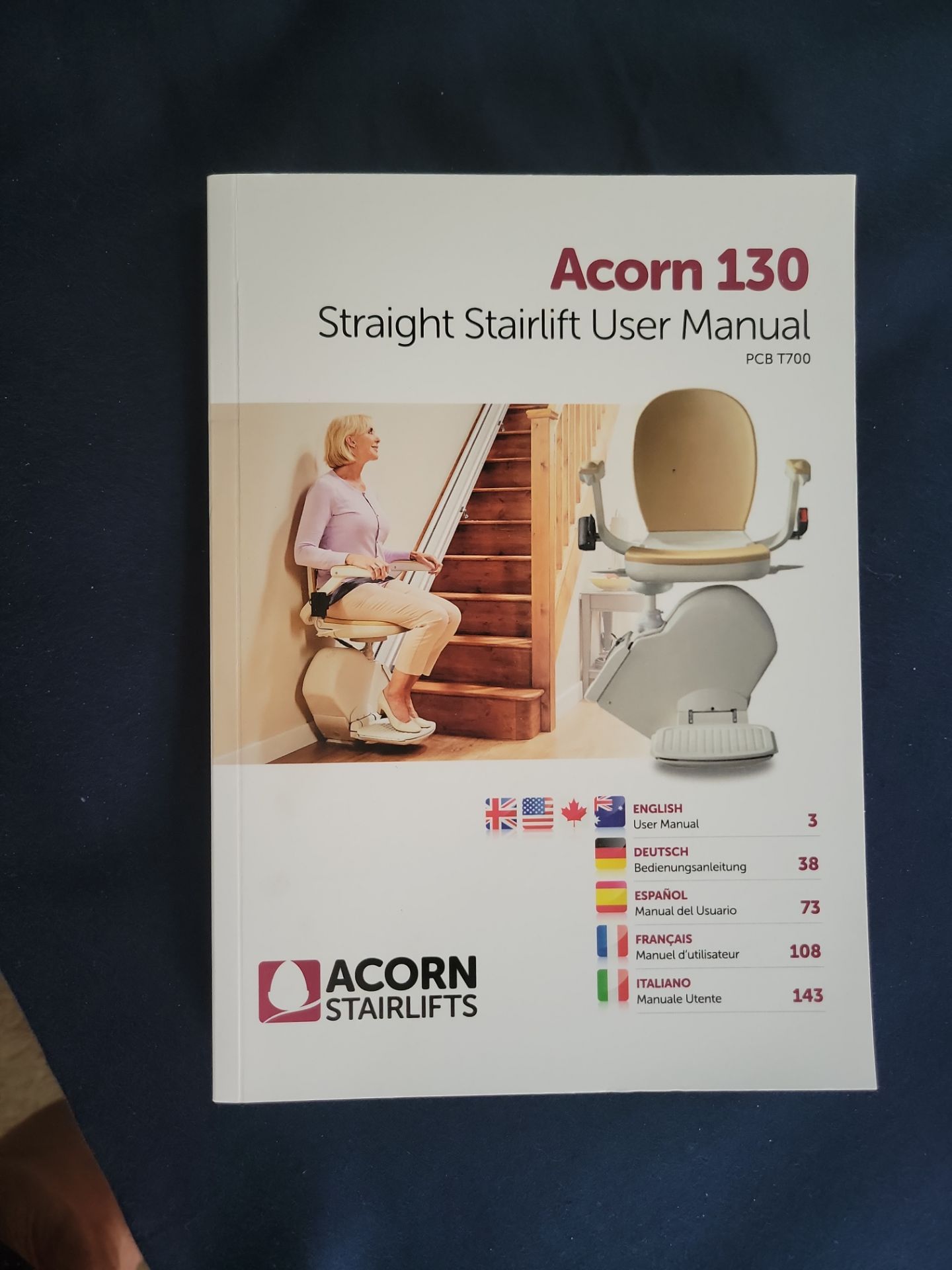 Acorn outside stair lift 130