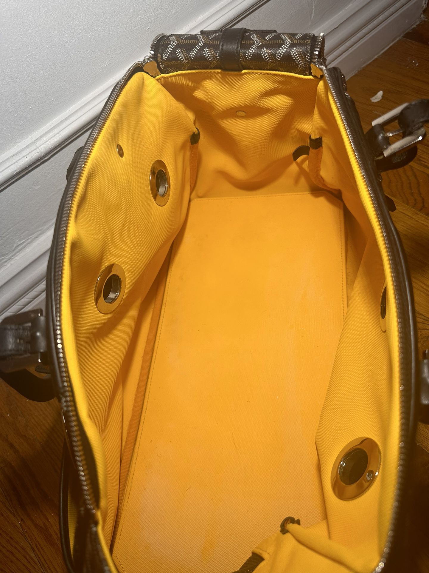 Goyard Villette Hulot MM Dog Travel Tote Bag Yellow Coated Canvas Top  Handle Shoulder Bag – THE-ECHELON