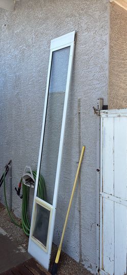 8’ large dog door AS IS FLAP