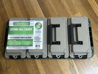 Greenmade Store Crate 4 Storage Units and Tray
