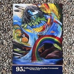 Milton John Signed Art Poster 