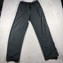 Vintage Nike Track Pants Men’s Medium Gray Y2K Baggy Windbreaker Dri Fit #3F