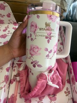 Stanley Dining Stanley X Loveshackfancy Ribbon Rosa Quencher 40 oz Tumbler