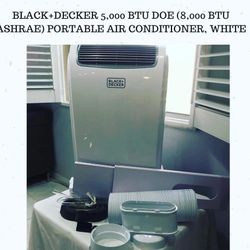 Portable Air Conditioner Black And Decker 5,000 BTU DOE (8,000 BTU ASHRAE)