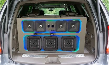 SILVERADO OR SIERRA SINGLE CAB 2019-2026 CUSTOM BOX WITH BASS AND VOICE PACKAGE KICKER AUDIO