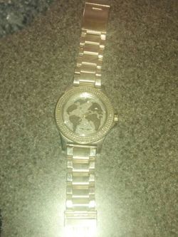 King master diamond face wrist watch